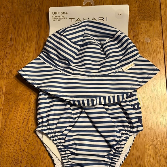 Tahari Swim Tahari Baby Sun Hat And Diaper Swim Set Poshmark